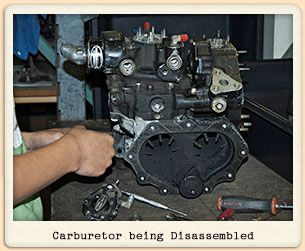 Receiving Carburetor for Overhaul