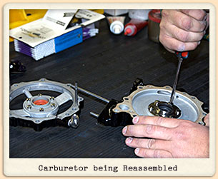 Receiving Carburetor for Overhaul